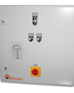 Control cabinet f/2cable winches 0.37/0.55kW 400V key button